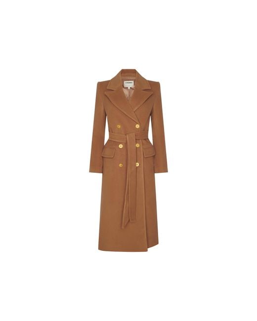 L'Agence Brown Kolina Long Coat