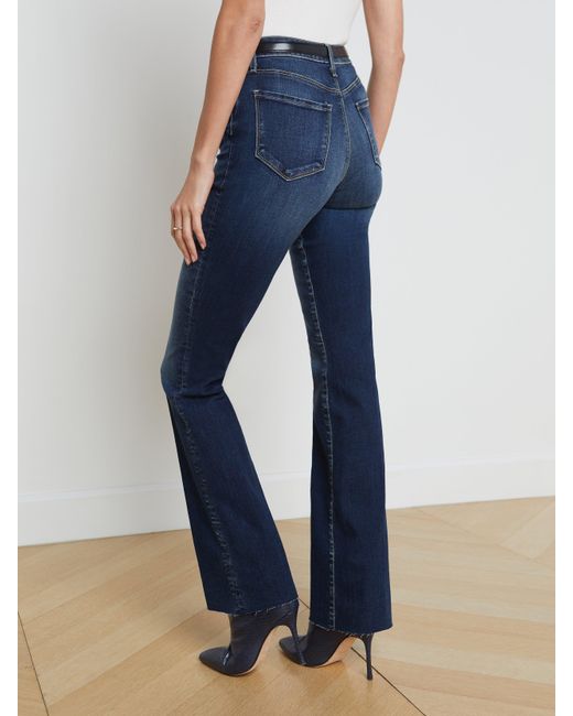 L'Agence Blue Ruth Straight-leg Jean