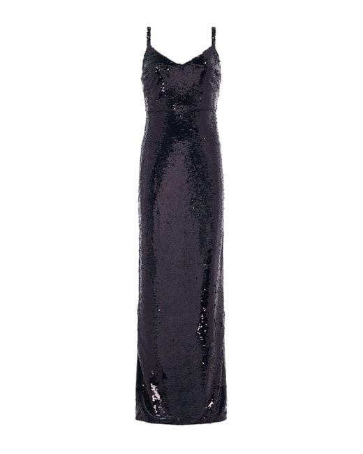 L'Agence White Karma Sequin Maxi Dress