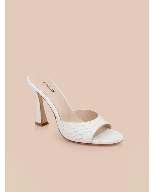 L'Agence Natural Avery Leather Open-Toe Mule