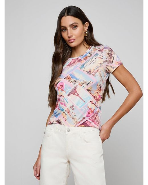 L'Agence White Ressi Fitted T-Shirt
