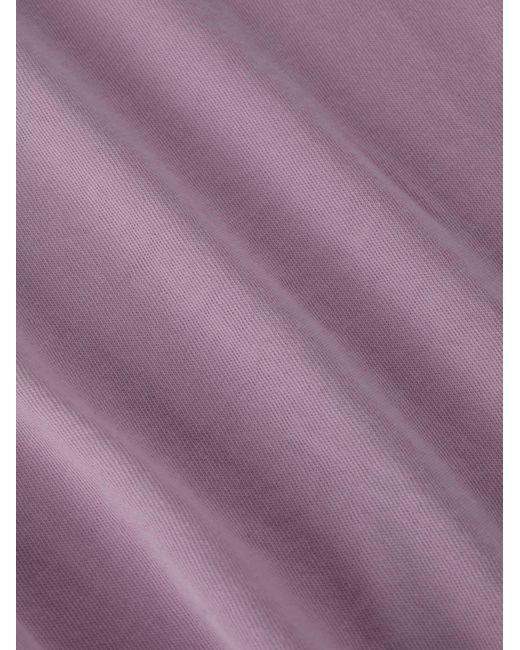 L'Agence Purple Mikaela Cotton Tank Top