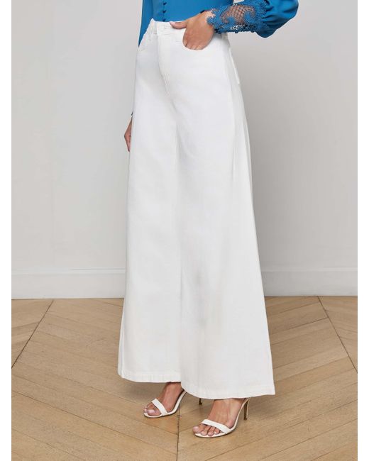 L'Agence Blue Quincy Wide-Leg Jean