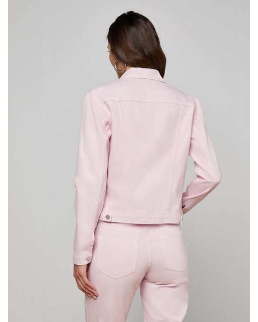 L'Agence Pink Celine Jean Jacket