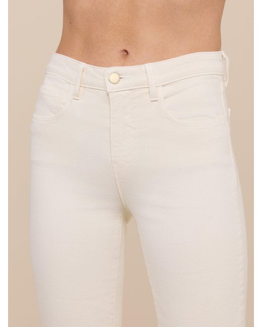 L'Agence White Ruth Straight-leg Jean