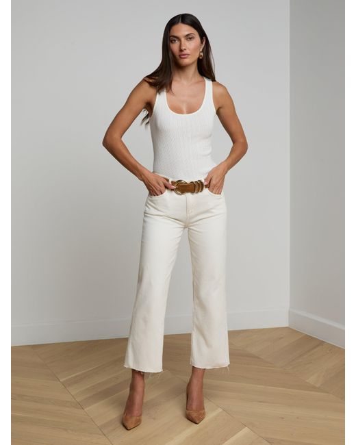 L'Agence Brown Tobar Leather Belt