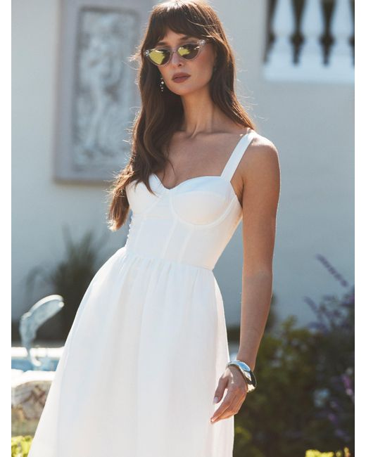 L'Agence Natural Tiani Bustier Dress