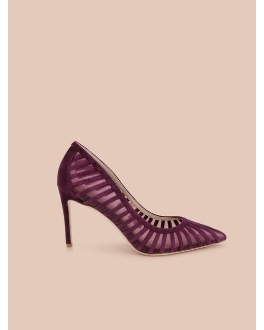 L'Agence Pink Lenox Mesh Pump