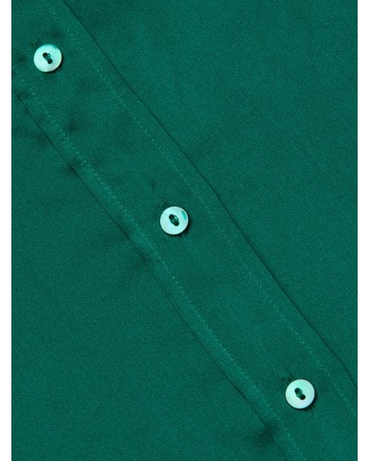 L'Agence Green 'Agence Dani Silk Blouse Top