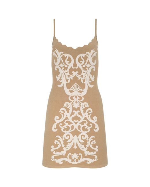 L'Agence Natural Betania Jacquard Mini Dress