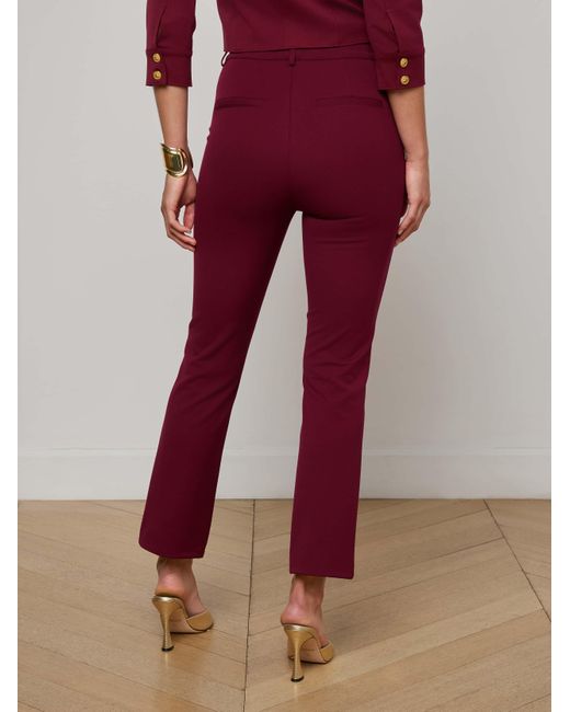 Pantalon Bootcut Ketra, Bordeaux Profond L'Agence en coloris Red