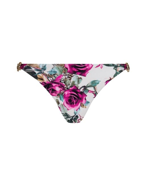 L'Agence White String Bikini Bottom