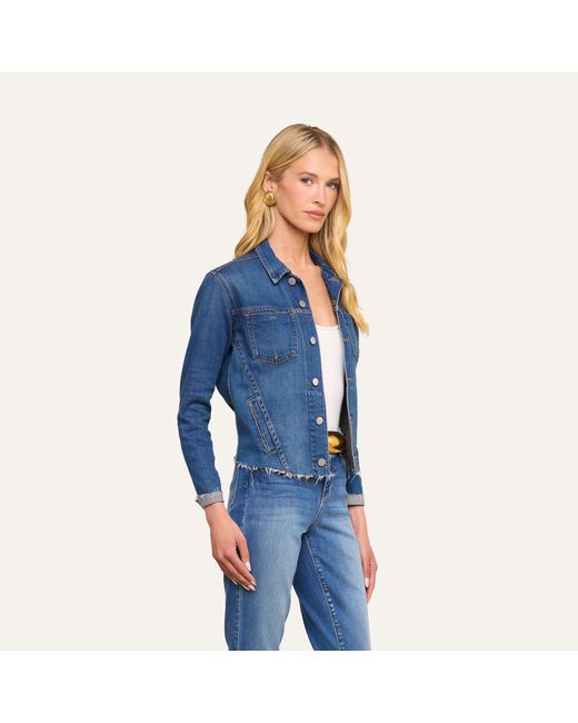 L'Agence Blue Janelle Denim Jacket