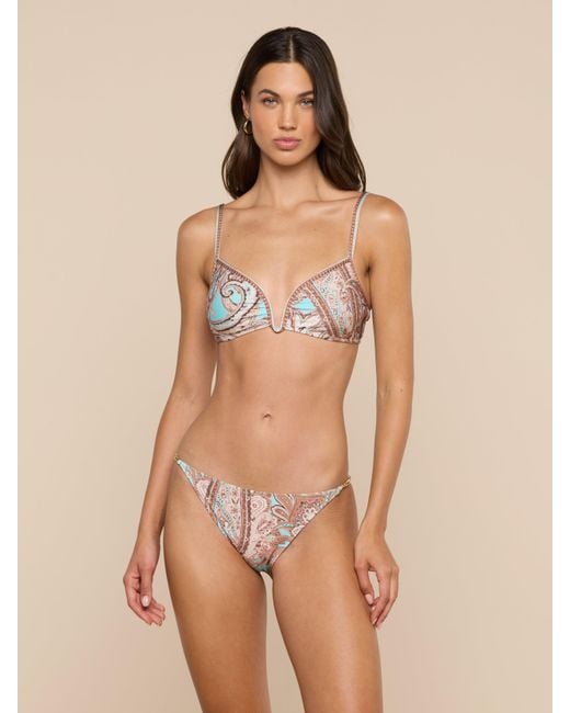 L'Agence Natural String Bikini Bottom