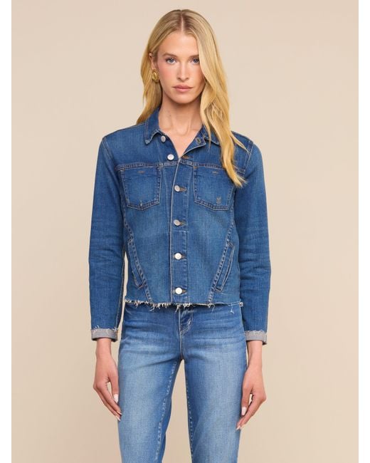 L'Agence Blue Janelle Denim Jacket
