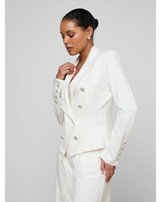 L'Agence White 'Agence Emerson Ponte Blazer