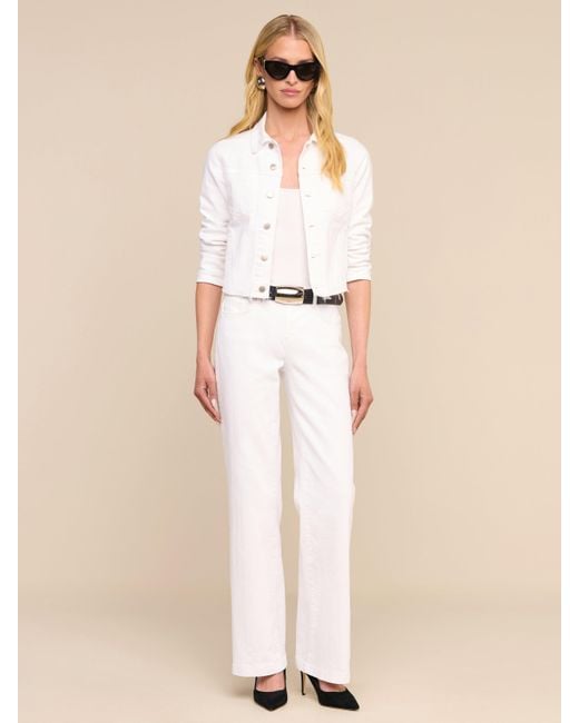 L'Agence White Janelle Denim Jacket