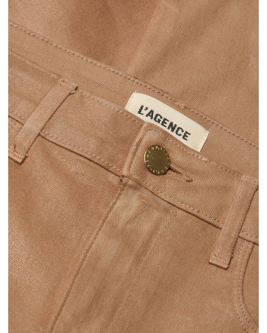 L'Agence Natural Marty Coated Flare Jean