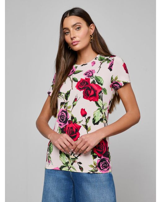L'Agence Multicolor Ressi Fitted T-Shirt