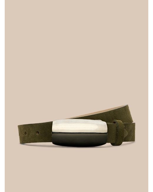 L'Agence Natural Marlowe Suede Belt