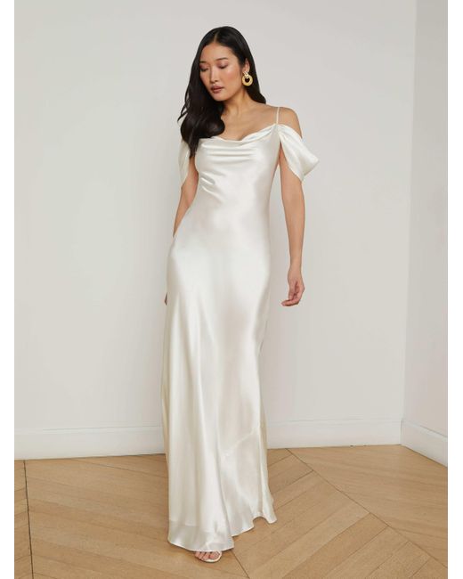 Robe En Soie Kenna, Ivoire L'Agence en coloris Natural