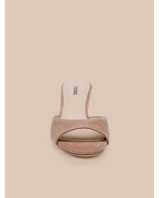 L'Agence Natural Arleen Kitten-Heel Mule