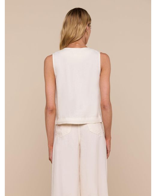 L'Agence Natural Foster Linen Top