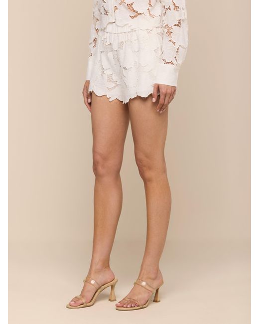 L'Agence Natural Laina Eyelet Short