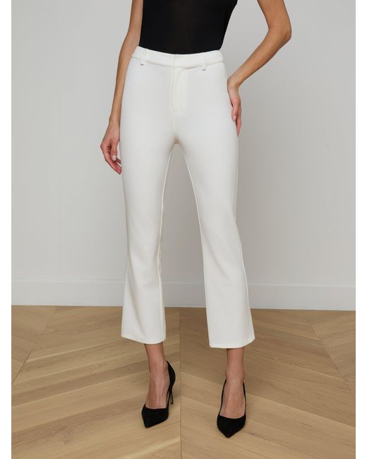 L'Agence White Ketra Bootcut Trouser