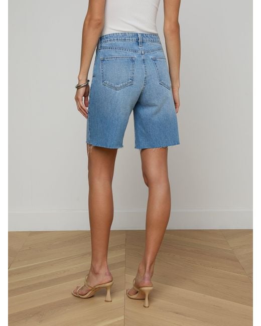 L'Agence Blue River Jean Bermuda Short