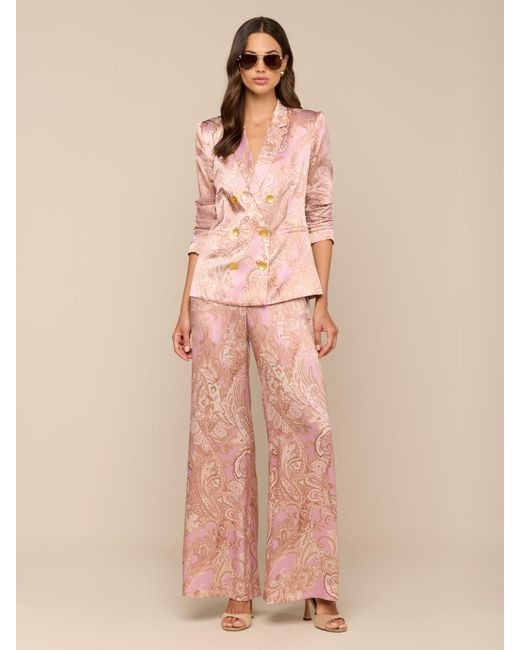 L'Agence Pink Colin Silk Blazer