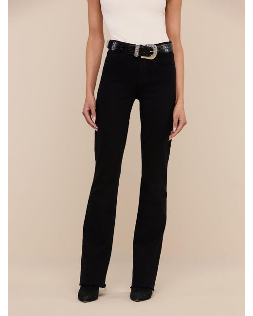L'Agence White Ruth Straight-leg Jean