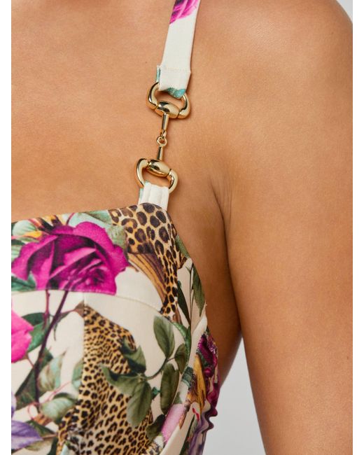 L'Agence Multicolor Amie Bandeau One-Piece Swimsuit