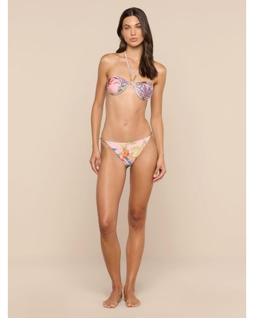 L'Agence Natural Suki Halter Bikini Top