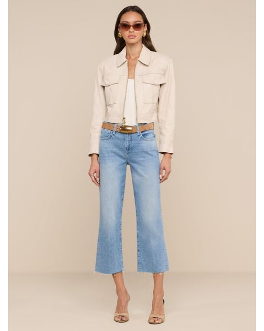 L'Agence Natural Micah Oversized Leather Jacket