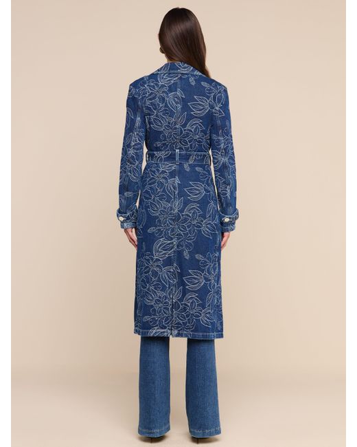 L'Agence Blue Bradley Trench Coat