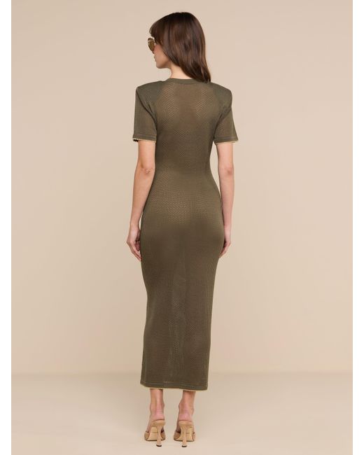L'Agence Green Mel Knit Dress