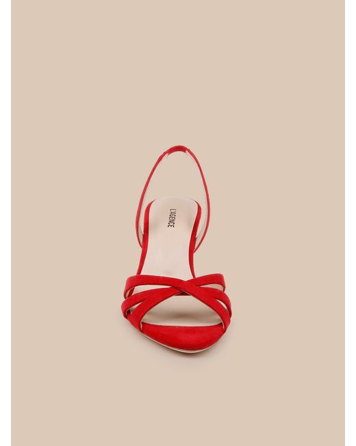 L'Agence Red Colwill Slingback Sandal