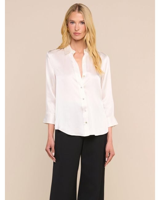L'Agence White Dani Blouse