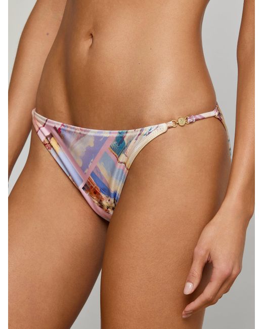 L'Agence White String Bikini Bottom
