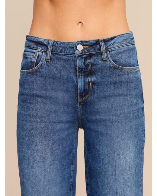 L'Agence Blue Clayton Wide-Leg Jean