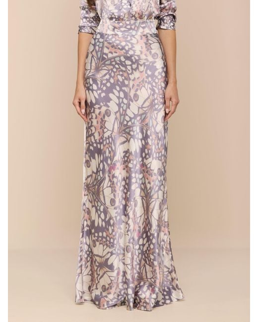 L'Agence Natural Ryker Silk Maxi Skirt