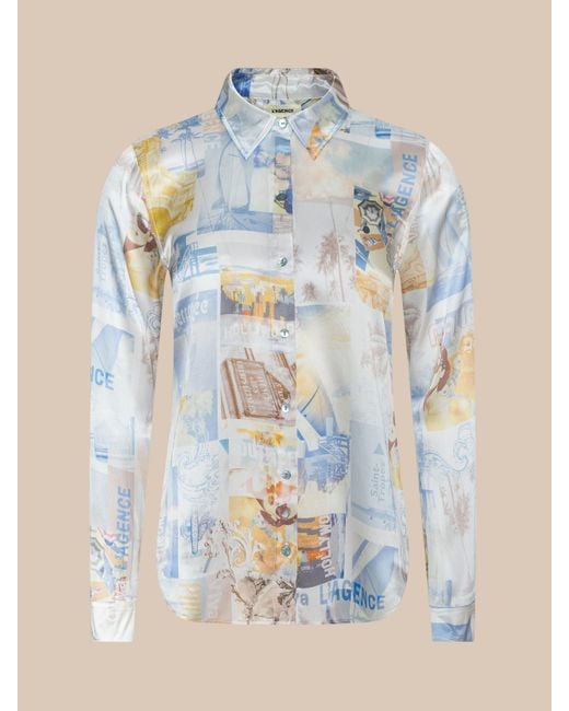 L'Agence Natural Tyler Silk Blouse Top