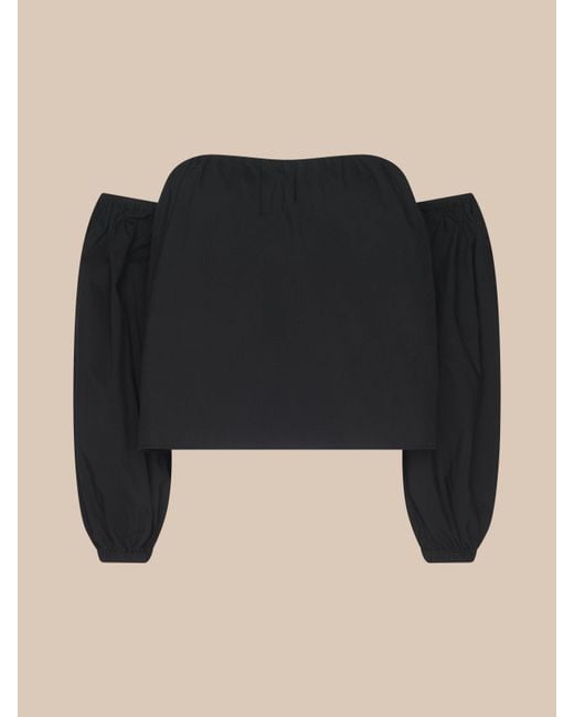 L'Agence Black Sarai Off-The-Shoulder Top