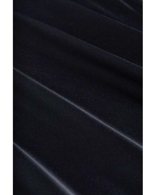 L'Agence Black Ryker Waistband Silk Skirt