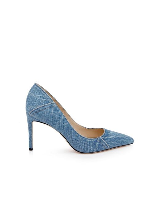 L'Agence Blue Maelle Denim Pump