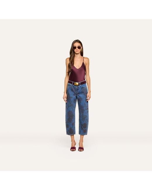 L'Agence Purple Lexi Silk Camisole