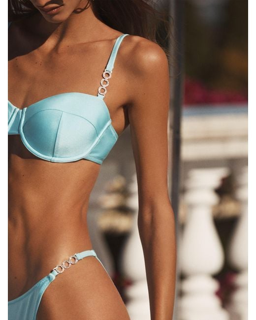 Bas De Bikini Ficelle, Bleu Glacé L'Agence en coloris Natural