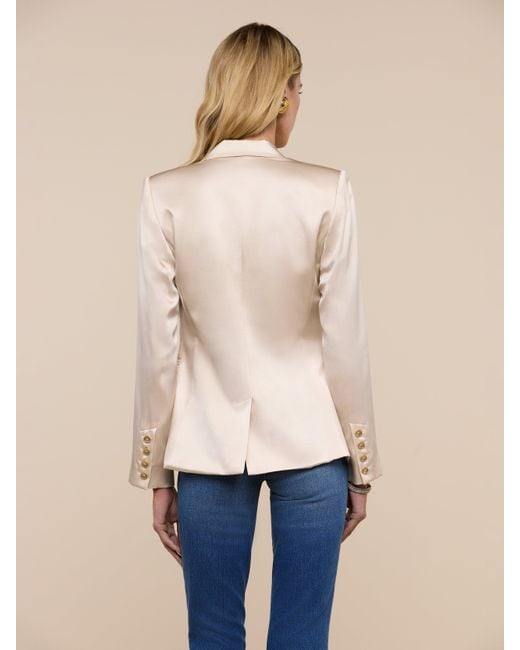 L'Agence Natural Colin Silk Blazer