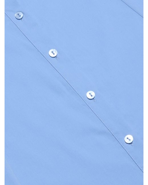 Robe Longue En Popeline Maurie, Bleu/Blanc L'Agence en coloris Blue